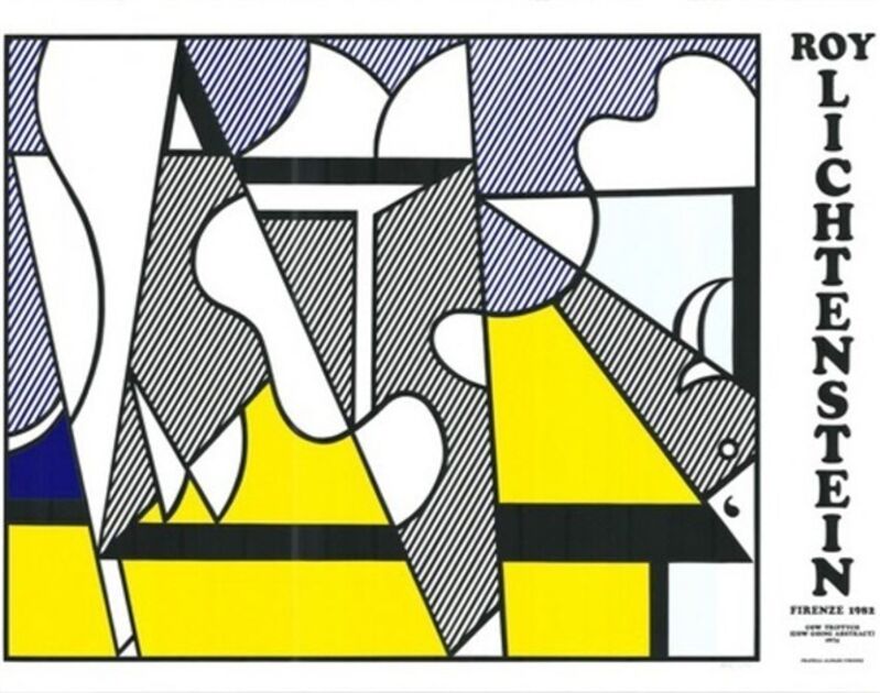Roy Lichtenstein, ‘ Cow Going Abstract Tryptic’, 1974, Print, Collotype, Kumi Contemporary / Verso Contemporary