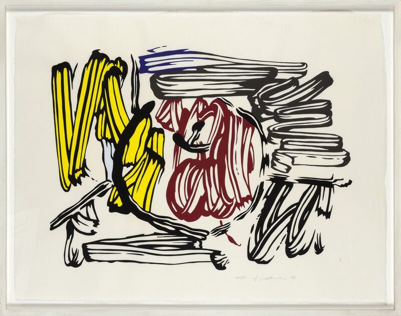 Roy Lichtenstein, ‘Red & Yellow Apple’, 1983, Print, Woodcut on handmade Iwano Kizuki Hosho paper, Fine Art Mia