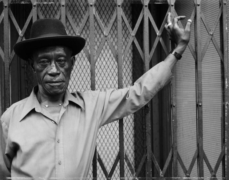 Dawoud Bey, ‘A Man at Fulton Street and Cambridge Place, 1988’, 1988, Photography, Archival inkjet photograph, Rena Bransten Gallery