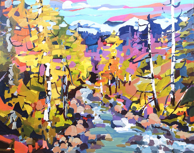 Rick Bond, ‘Autumn's Quilt’, 2020, Painting, Acrylic on Canvas, Madrona Gallery