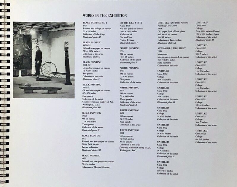 Robert Rauschenberg, ‘Vintage Robert Rauschenberg exhibition catalog (Gagosian 1986)’, 1986, Ephemera or Merchandise, Spiral binded exhibit catalog, Lot 180 Gallery