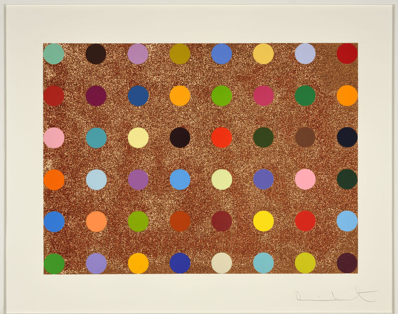 Damien Hirst, ‘Proctolin (with Bronze Glitter)’, 2008, Print, Silkscreen with Bronze Glitters, Weng Contemporary