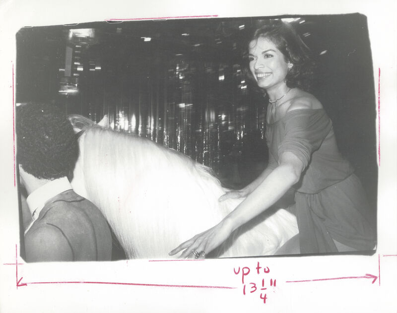 Andy Warhol, ‘Bianca Jagger - Birthday Party at Studio 54’, 1977, Photography, Gelatin silver print, Hedges Projects