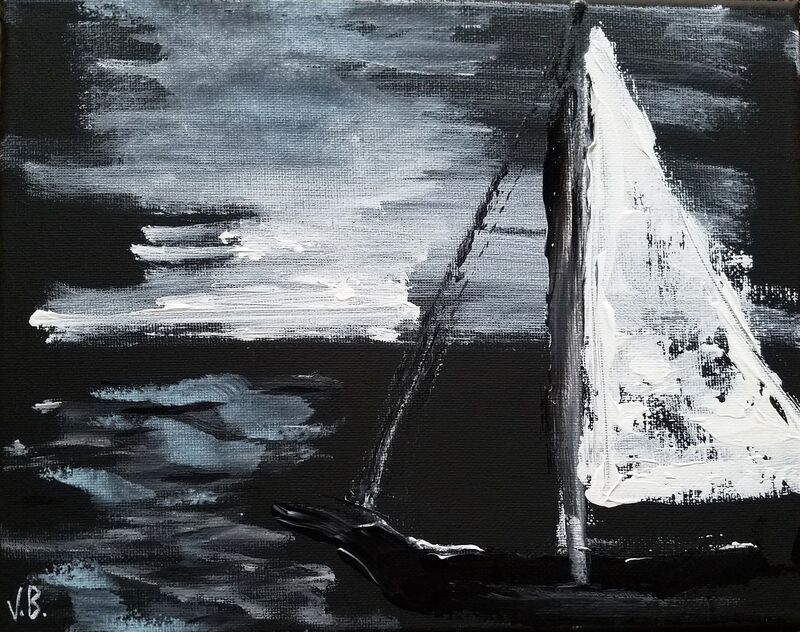 Vian Borchert, ‘Night Sailing’, 2019, Painting, Acrylic on canvas, bG Gallery