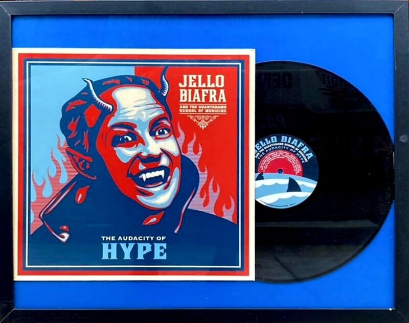 Shepard Fairey, ‘Jello Biafra "The Audacity Of Hype"’, 2009, Print, Original offset lithograph cover with vinyl record, Samhart Gallery