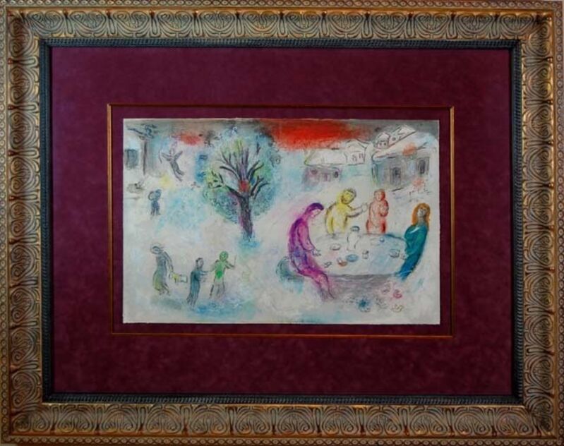 Marc Chagall, ‘Le Repas Chez Dryas (The Meal at Dryas' House)’, 1961, Print, Lithograph on paper, Baterbys