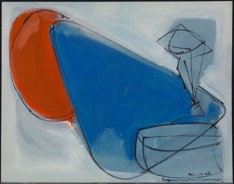 Hans Hofmann, ‘Untitled’, 1946, Other, Gouache and pen and ink on paper, Heritage Auctions