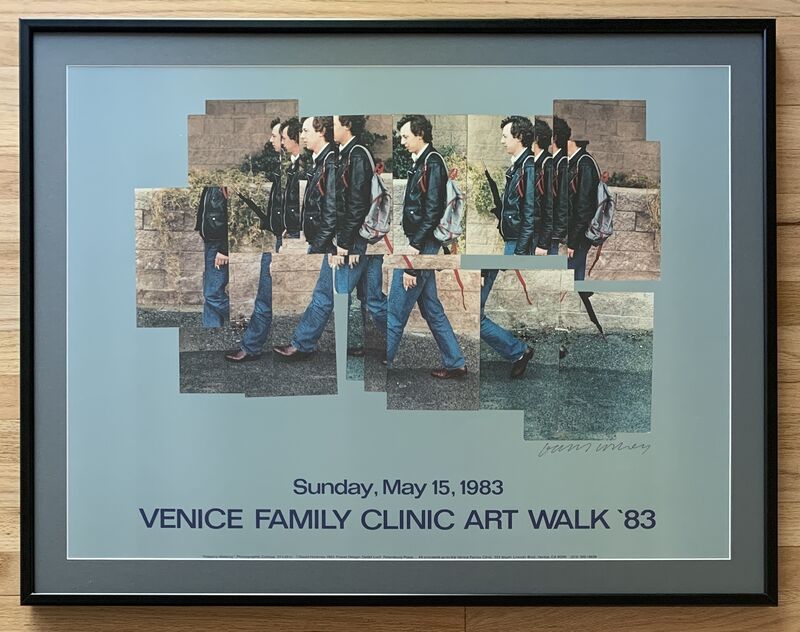 David Hockney, ‘SIGNED "Gregory Walking" Poster from Venice Family Clinic Art Walk’, 1983, Ephemera or Merchandise, Color Offset lithograph, Kwiat Art