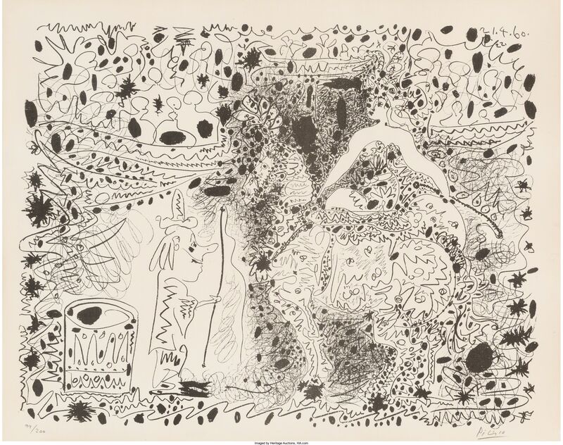 Pablo Picasso, ‘L'écuyère’, 1960, Print, Lithograph in colors on Arches paper, Heritage Auctions