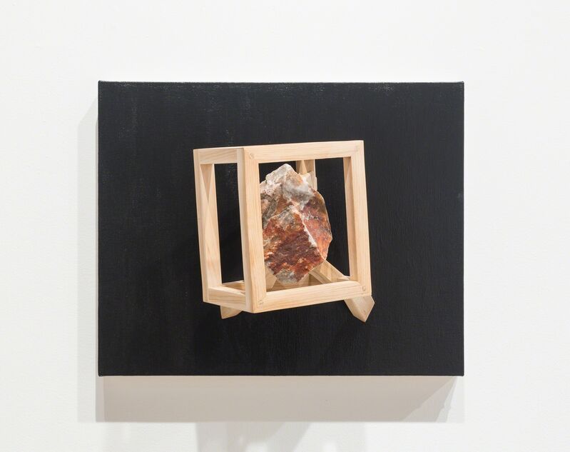 Mike Womack, ‘Landscape Painting 5 (Hover)’, 2018, Sculpture, Acrylic on canvas with wood and rock, David B. Smith Gallery