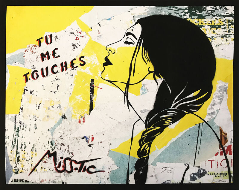Miss Tic, ‘Tu me touches’, 2020, Print, Tirage aux encres pigmentaires, Galerie Martine Ehmer