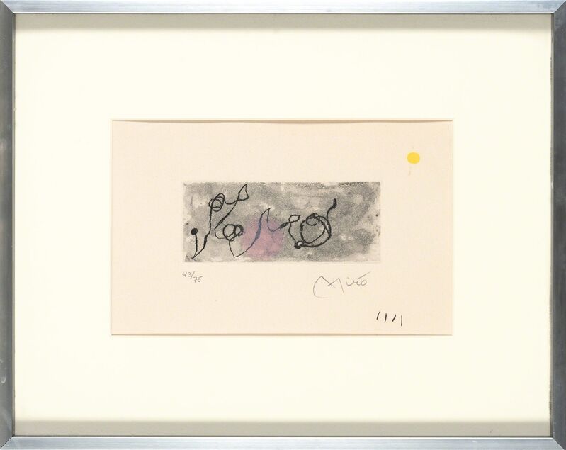 Joan Miró, ‘SANS LE SOLEIL (D. 404)’, 1965, Print, Color etching and aquatint on wove paper, Doyle