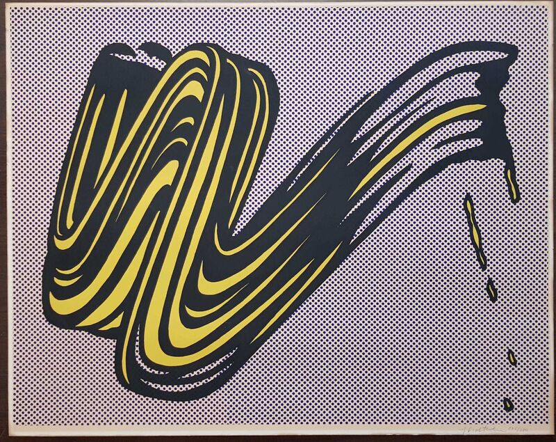 Roy Lichtenstein, ‘Brushstroke’, 1965, Print, Silkscreen on heavy,white wove paper, Luma Arte