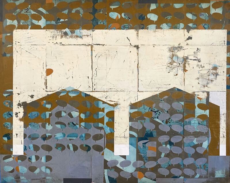 Joseph Ostraff, ‘Proximity (Between Two Houses)’, 2020, Painting, Oil on panel, Nüart Gallery