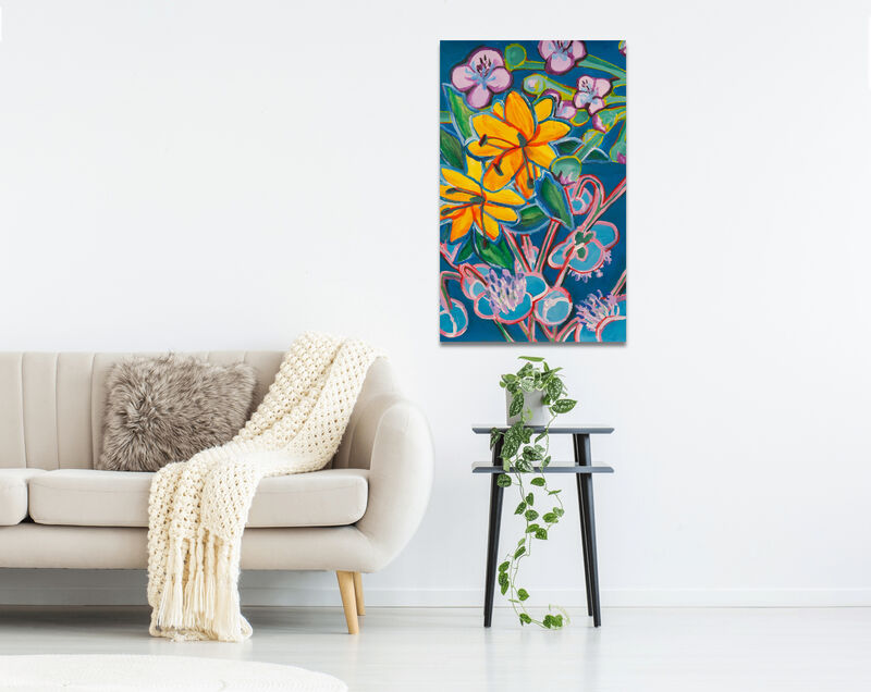GEONYUL JANG 장건율, ‘Flowers’, 2020, Painting, Acrylic on Arches premium paper, Artflow