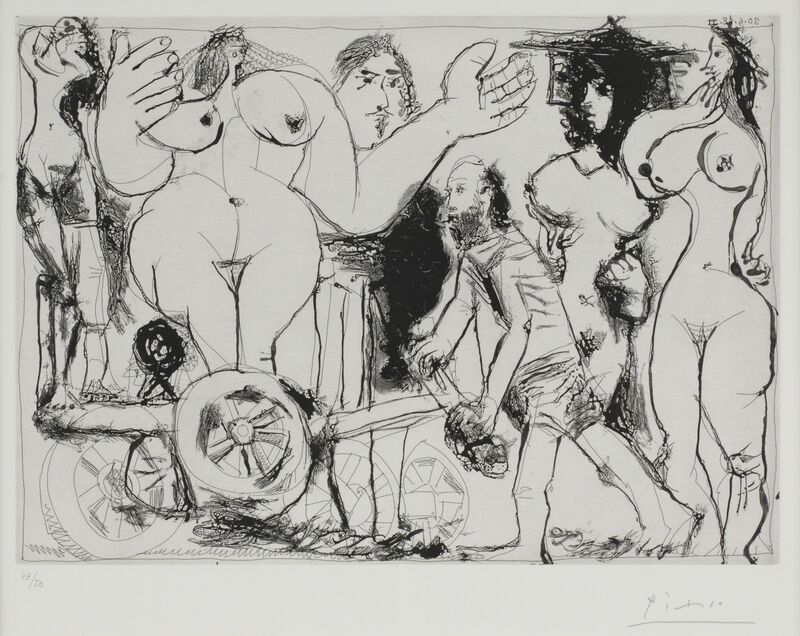 Pablo Picasso, ‘Demenagement, ou Charrette Revolutionnaire’, 1968, Print, Etching and aquatint on paper, Odon Wagner Gallery