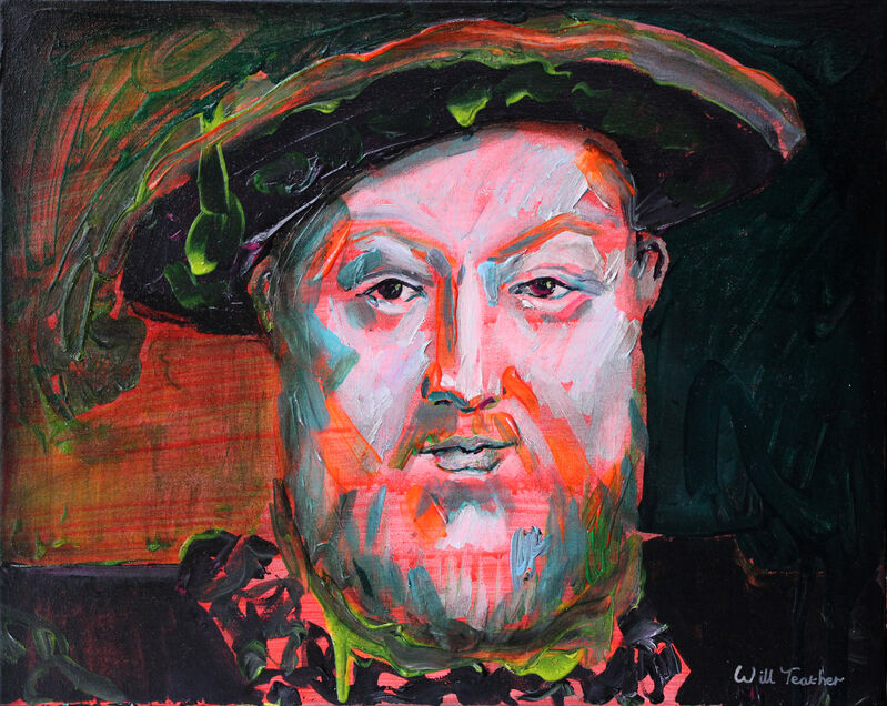 Will Teather, ‘King Henry VIII (after Holbein)’, 2019, Painting, Oil and acrylic on canvas, Secret Art Ltd.