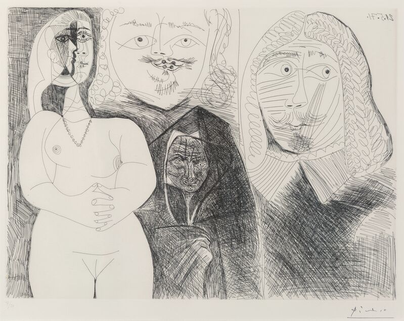 Pablo Picasso, ‘Pl. 132, from La Series 156’, 1971, Print, Etching on wove paper, Heritage Auctions