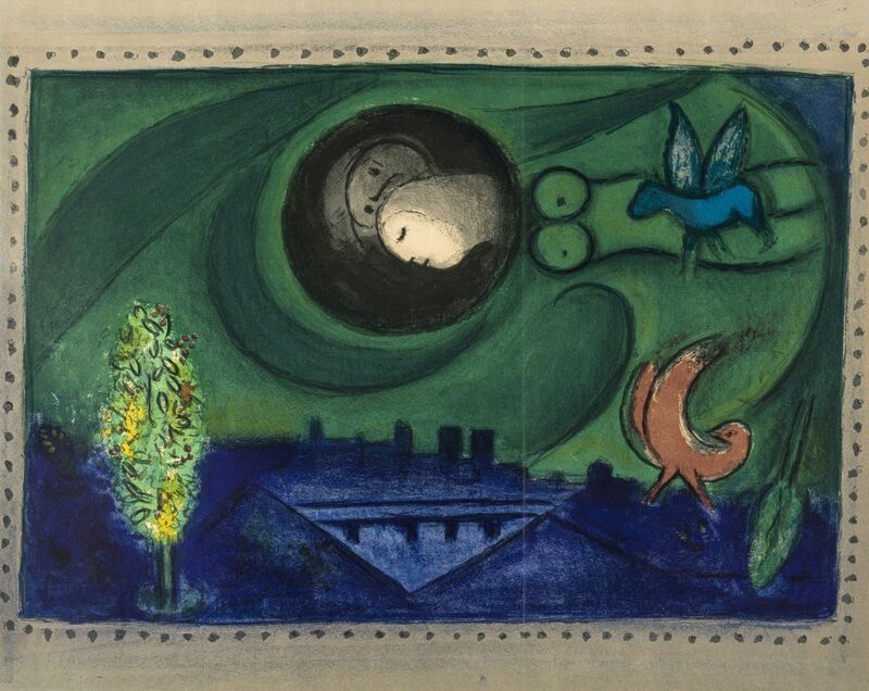 Marc Chagall, ‘Quai de Bercy (from Derrière le Miroir No. 66-67-68) (Cramer 24)’, 1954, Print, Lithograph printed in colours on wove paper, Forum Auctions