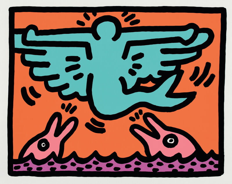 Keith Haring, ‘Pop Shop V: one plate’, Print, Screenprint in colors, on wove paper, with full margins., Phillips