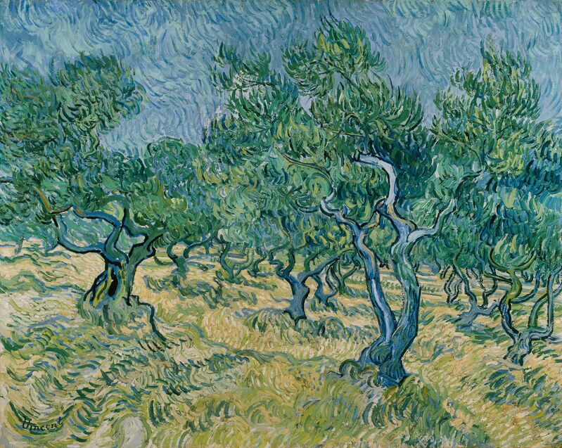 Vincent van Gogh, ‘Olive grove’, June 1889, Painting, Oil on canvas, Kröller-Müller Museum