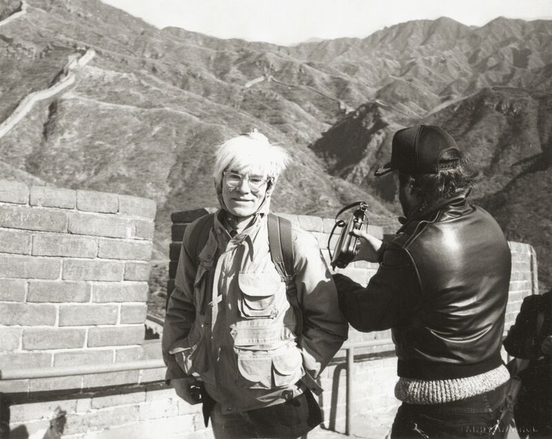 Andy Warhol, ‘Andy Warhol at the Great Wall’, 1982, Photography, Gelatin silver print, Phillips