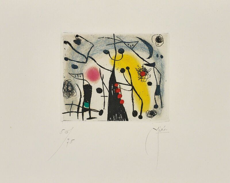 Joan Miró, ‘Les Magdaléniens (The Magdalenians)’, 1958, Print, Etching and aquatint in colours, on BFK Rives paper, with full margins., Phillips