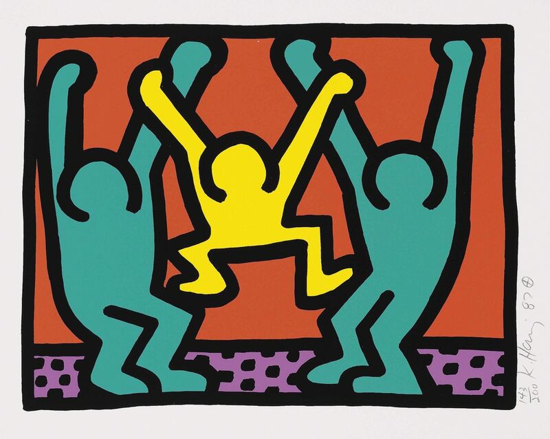 Keith Haring, ‘One plate, from: Pop Shop I’, 1987, Print, Screenprint in colours on wove paper, Christie's