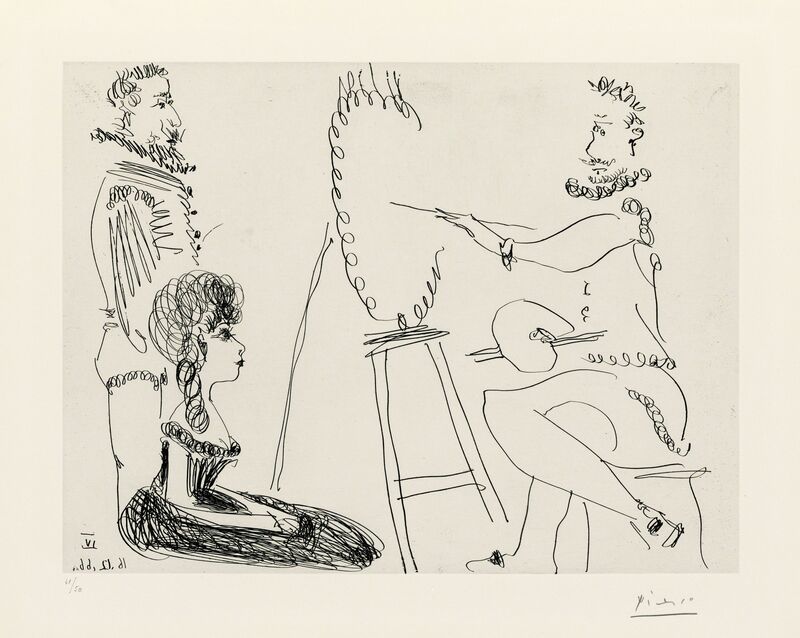 Pablo Picasso, ‘Le Portraitiste’, 1966, Print, Etching on wove paper, Christie's