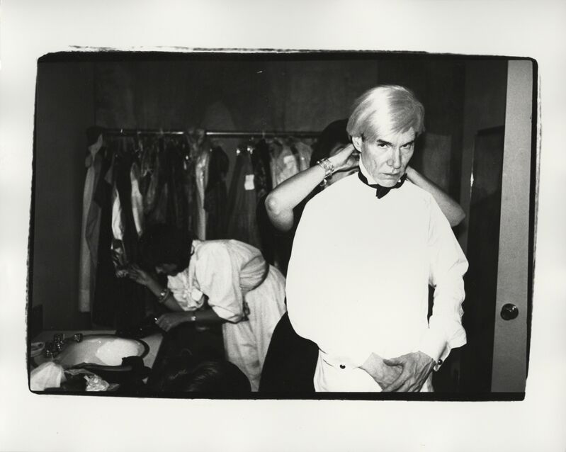 Andy Warhol, ‘Andy and Friend’, ca. 1982, Photography, Unique gelatin silver print, Christie's Warhol Sale 