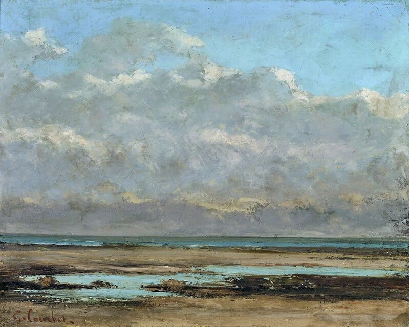 Gustave Courbet, ‘Marée basse en Normandie’, 1865-1869, Painting, Oil on canvas, Gallery 19C