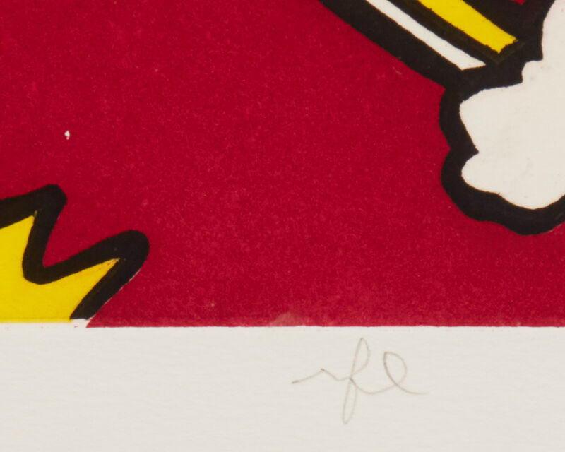 Roy Lichtenstein, ‘De Denver au Montana, Départ 27 Mai (II) 1972’, 1992, Print, Color etching and aquatint on paper under Plexiglas, John Moran Auctioneers