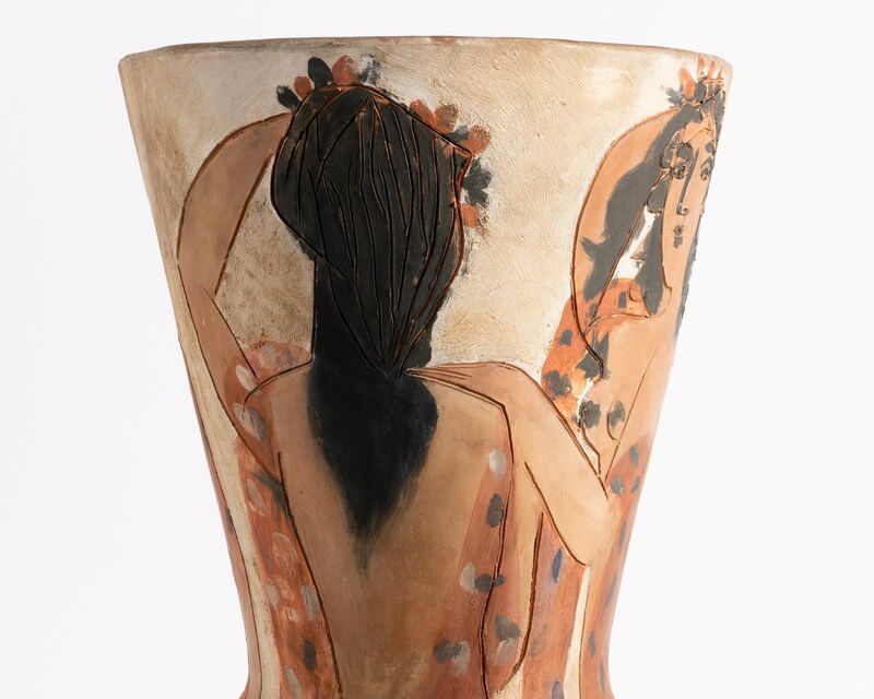 Pablo Picasso, ‘Grand vase aux femmes voiles’, 1950, Design/Decorative Art, Terracota ceramic vase painted with white, red and black engobe, Heritage Auctions