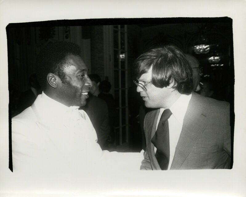 Andy Warhol, ‘Andy Warhol, Photograph of Pelé and Richard Weisman, 1977’, 1977, Photography, Silver gelatin print, Hedges Projects