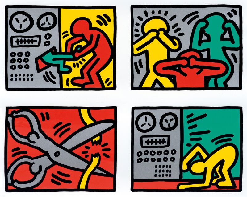 Keith Haring, ‘Pop Shop Quad III’, 1989, Print, Colour Screenprint, Koller Auctions