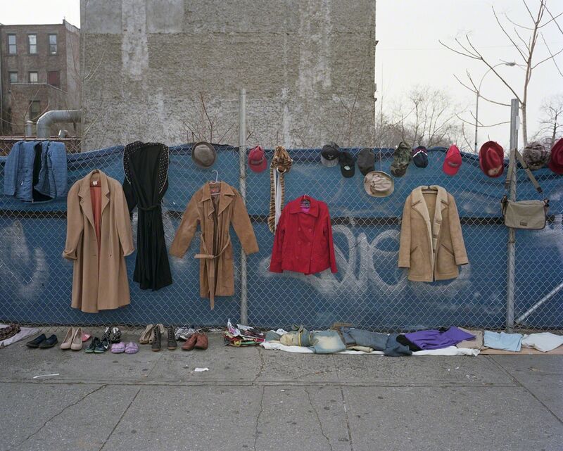 Dawoud Bey, ‘Harlem Redux: Clothes and Bag for Sale’, 2016, Photography, Archival pigment print, Rena Bransten Gallery