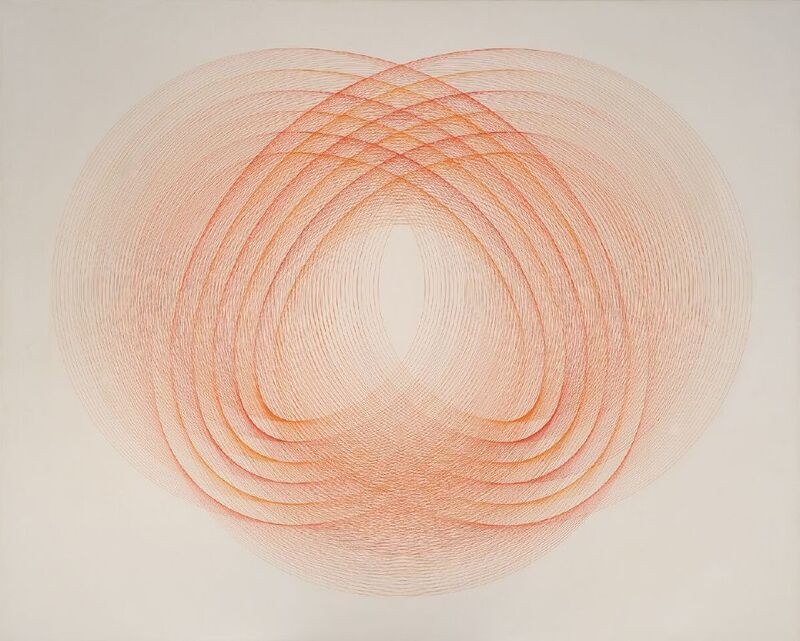 Eduardo Mac Entyre, ‘Seis Formas en Dos Circunferencias (Six Forms in Two Circumferences)’, 1966, Painting, Oil on canvas, El Museo del Barrio