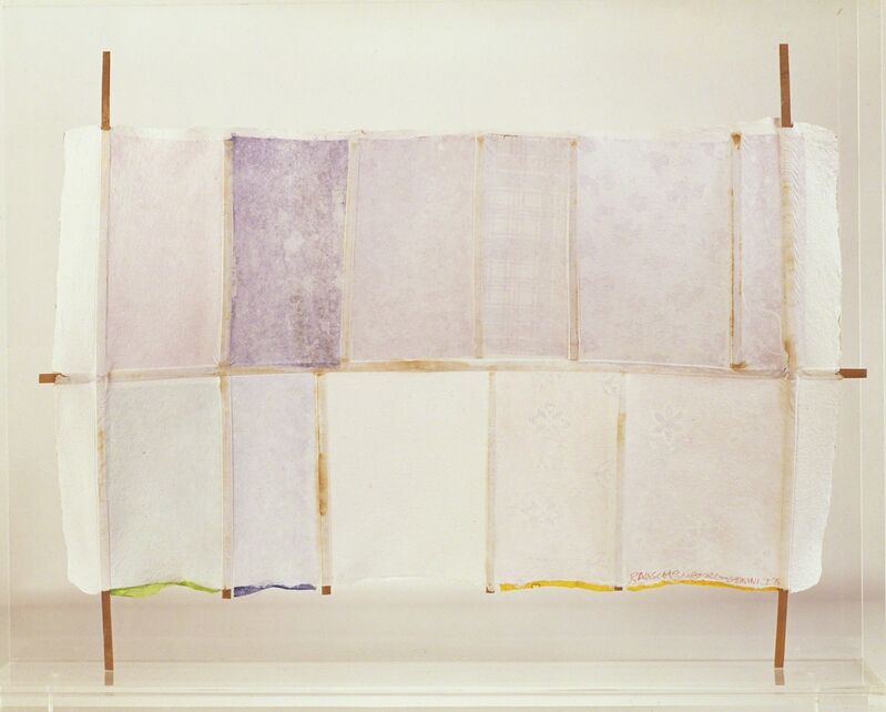 Robert Rauschenberg, ‘Hard Eight’, 1975, Sculpture, Handmade paper/bamboo/fabric, Gemini G.E.L.