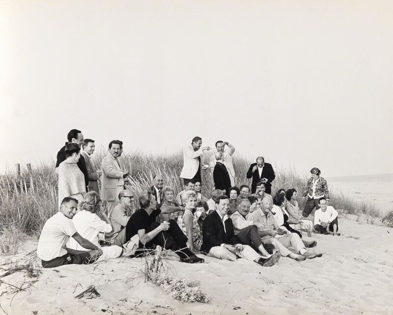 Hans Namuth, ‘Spring, East Hampton, L.I. [East Hampton, L.I. abstract artists/painters on the beach]’, 1962, Photography, Gelatin silver print, Doyle