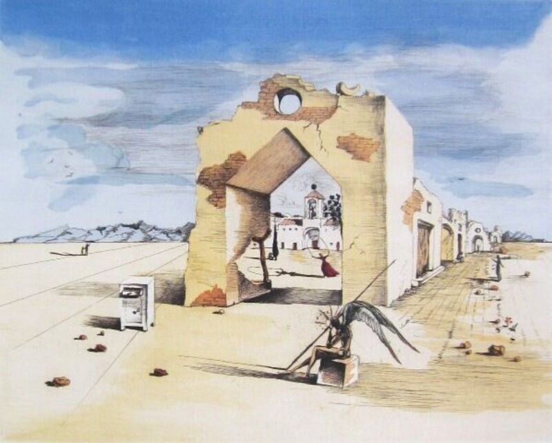 Salvador Dalí, ‘Paranoiac Village’, ca. 2000, Reproduction, Offset lithograph on premium paper, Art Commerce