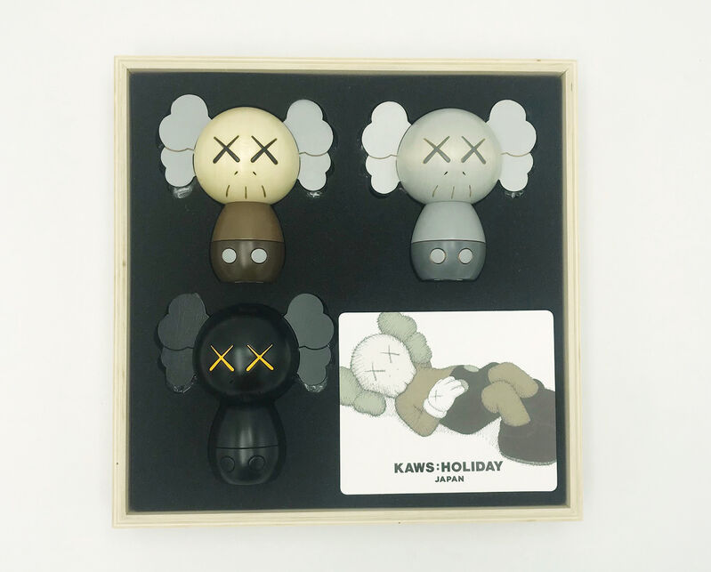 KAWS, ‘Holiday Japan Kokeshi Doll set’, 2019, Sculpture, Wood, Lougher Contemporary Gallery Auction