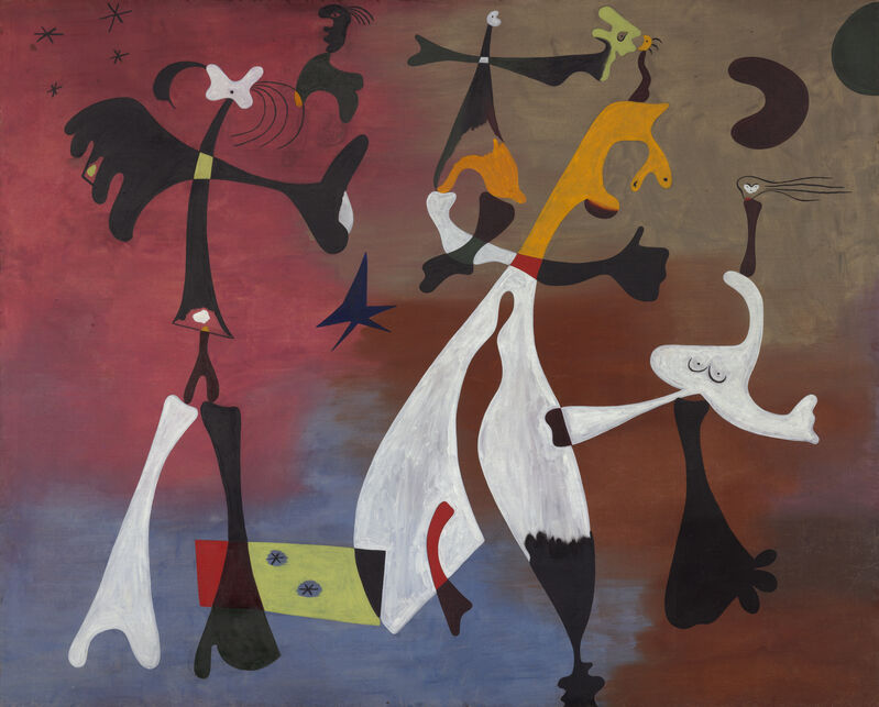 Joan Miró, ‘Personages with Star (Personnages avec étoile)’, 1933, Painting, Oil on canvas, Barnes Foundation
