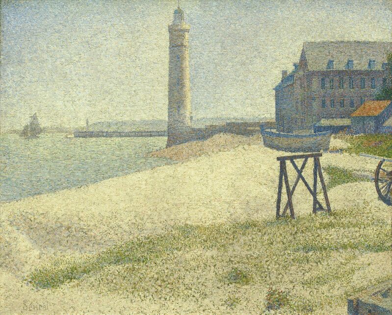Georges Seurat, ‘The Lighthouse at Honfleur’, 1886, Painting, Oil on canvas, National Gallery of Art, Washington, D.C.