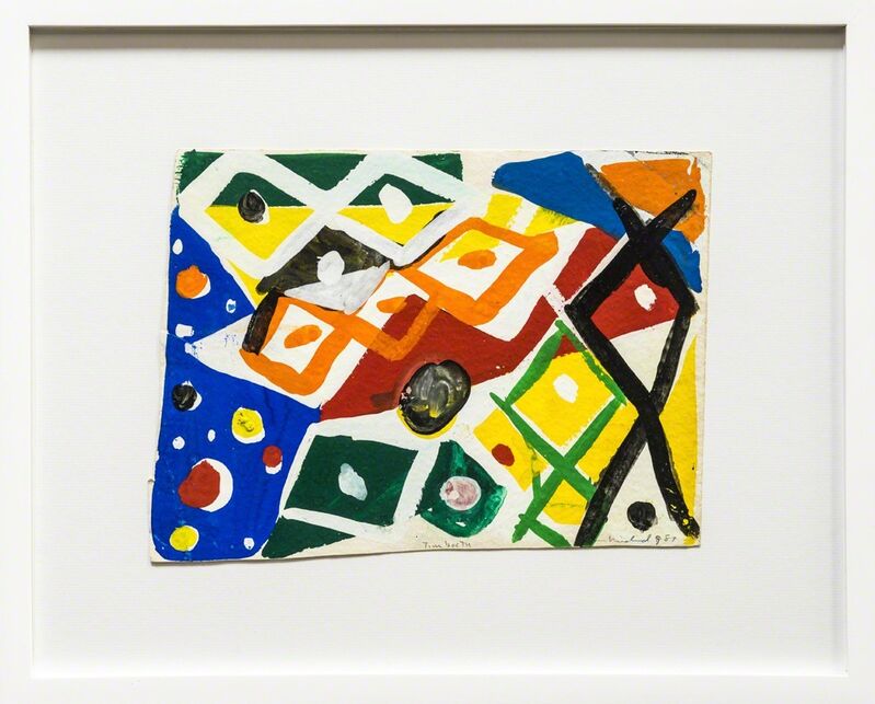 Kim MacConnel, ‘Timboctu’, 1987, Painting, Gouache on paper, framed, Rosamund Felsen Gallery