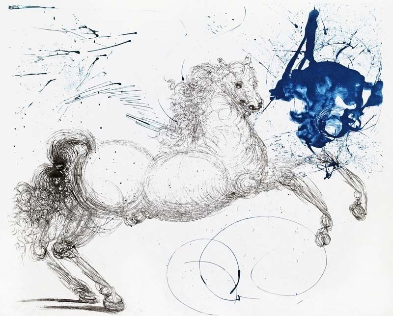 Salvador Dalí, ‘Mythology Suite: Pegasus’, 1964, Print, Etching on Japan, Contessa Gallery