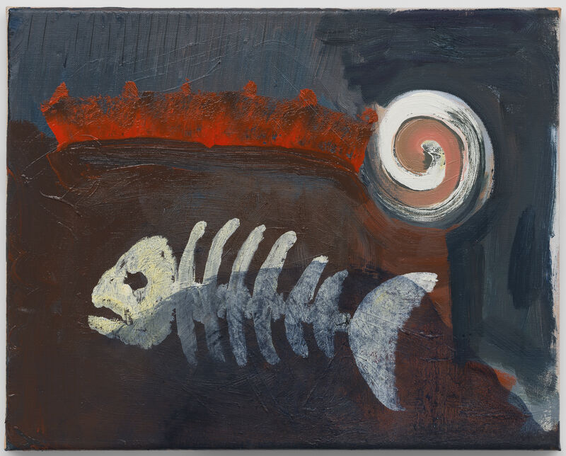 Walter Swennen, ‘King's Fish’, 2018, Painting, Oil on canvas, Galerie nächst St. Stephan Rosemarie Schwarzwälder