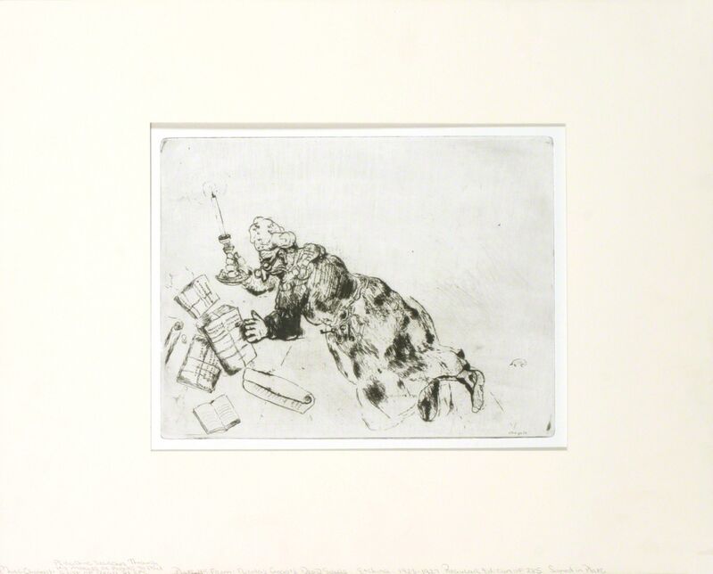 Marc Chagall, ‘Pliouchkin Looking for His Papers, Dead Souls’, 1970, Print, Etching, ArtWise