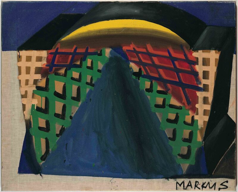 Markus Lüpertz, ‘Aus der kleinen Straße / La petite rue ’, 1964, Painting, Tempera on canvas, Suzanne Tarasieve