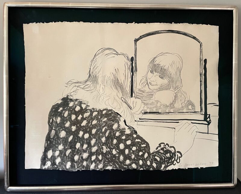 David Hockney, ‘Ann combing her hair’, 1979, Print, Lithograph on HMP Koller handmade paper, Artsy x Capsule Auctions