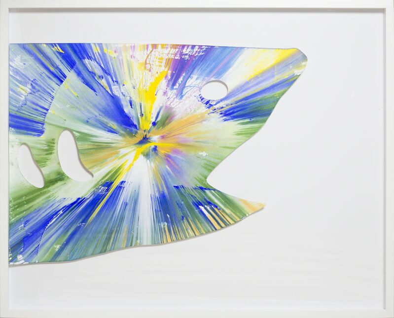 Damien Hirst, ‘Spin Painting - Shark ’, 2009, Painting, Painting on paper, Rudolf Budja Gallery